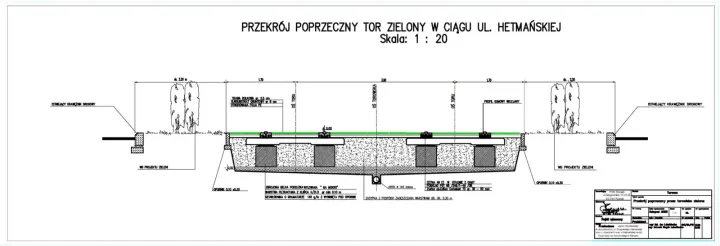 Projekt zieleni na ul. Hetmańskiej w Poznaniu: zdjęcie z realizacji 1