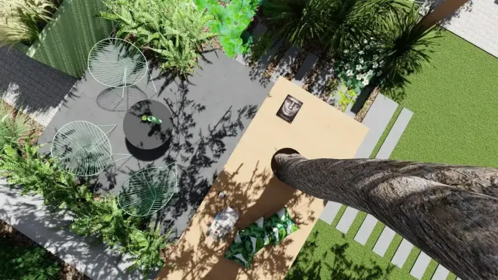 Ogród linearny: zdjęcie z realizacji 4