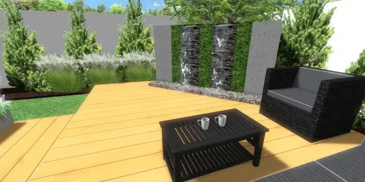 Ogród z jacuzzi w centrum Poznania: zdjęcie z realizacji 2