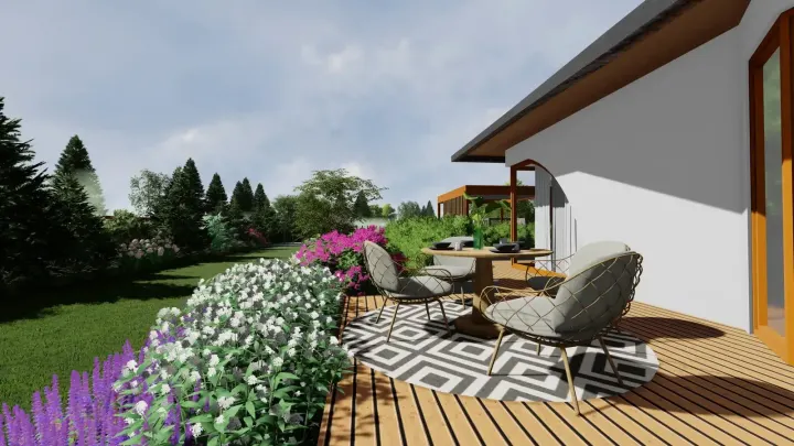 Projekt ogrodu z grillem: zdjęcie z realizacji 2