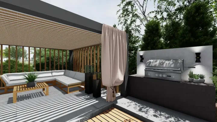 Projekt ogrodu z grillem: zdjęcie z realizacji 8