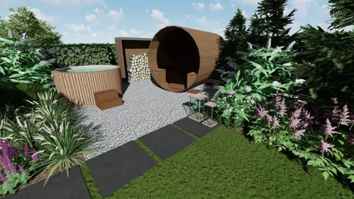 Projekt ogrodu z jacuzzi: zdjęcie z realizacji 11