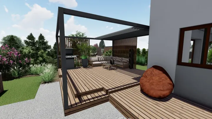 Projekt ogrodu z jacuzzi: zdjęcie z realizacji 3
