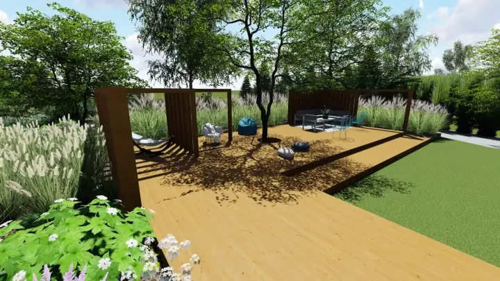 Projekt ogrodu z pawilonem SUN&SHADOW w Będzinie: zdjęcie z realizacji 10