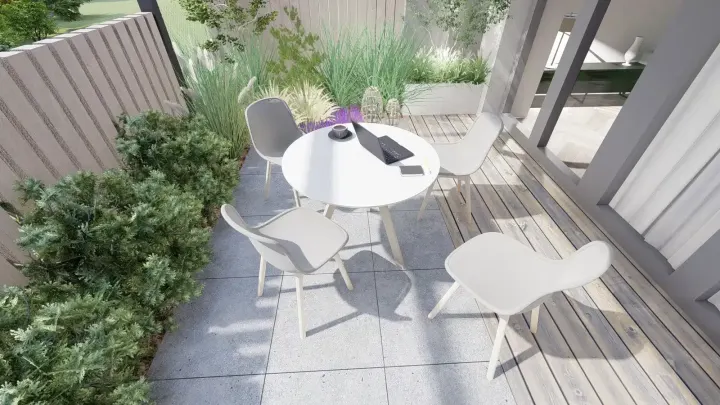 Projekt mini ogrodu w Katowicach: zdjęcie z realizacji 11