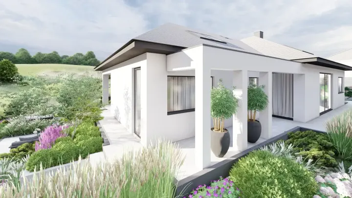 Projekt ogrodu po sąsiedzku z Golcami: zdjęcie z realizacji 21