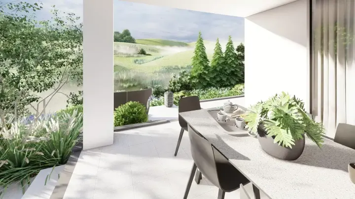 Projekt ogrodu po sąsiedzku z Golcami: zdjęcie z realizacji 7