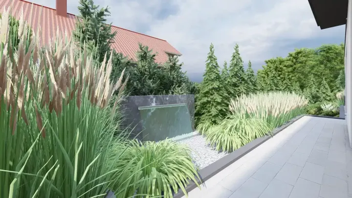 Projekt ogrodu po sąsiedzku z Golcami: zdjęcie z realizacji 22