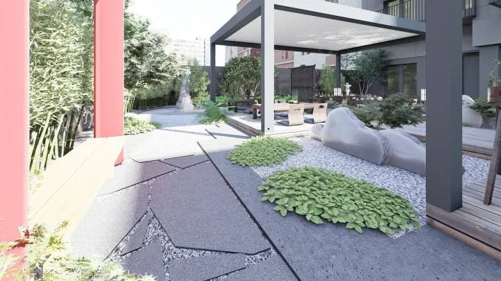 PROJEKT OGRODU W STYLU JAPOŃSKIM: zdjęcie z realizacji 16