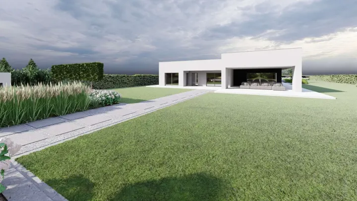 NOWOCZESNY OGRÓD W WODZISŁAWIU ŚLĄSKIM: zdjęcie z realizacji 15